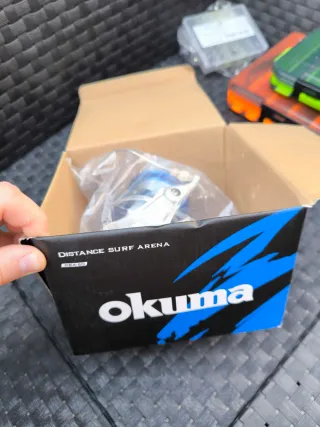 Carrete pesca surf casting Okuma