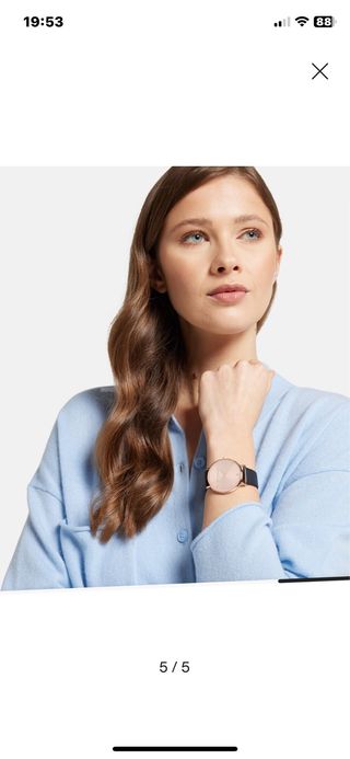 Reloj Amelia Parker Negro/Dorado Nuevo