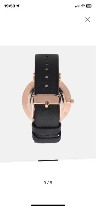 Reloj Amelia Parker Negro/Dorado Nuevo