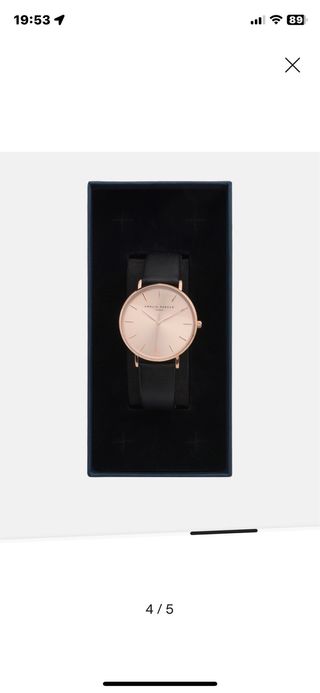 Reloj Amelia Parker Negro/Dorado Nuevo