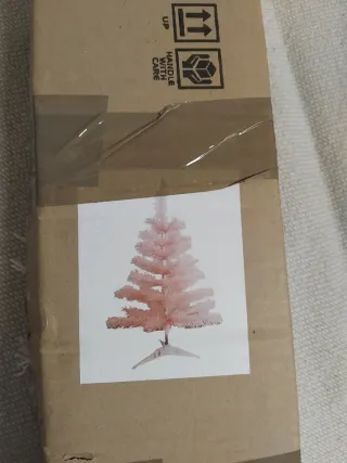 Árbol de Navidad rosa 120 cm