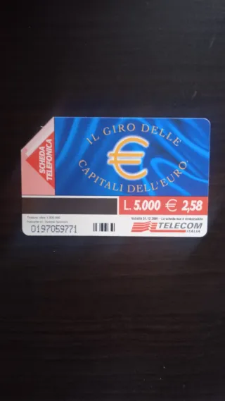 Scheda Telefonica Telecom Parigi 0,80 Euro