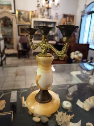 Candelabro Vintage Alabastro