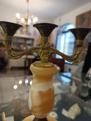 Candelabro Vintage Alabastro