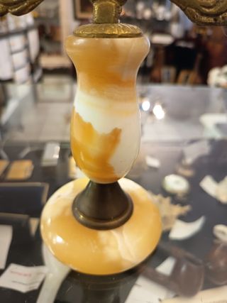 Candelabro Vintage Alabastro