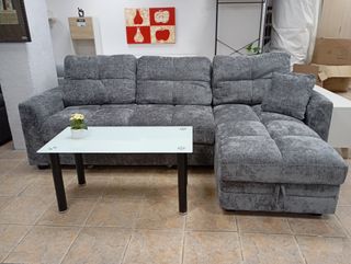 Sofá Cama Miren Gris + Arcón. ¡ECONÓMICO!