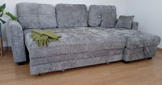 Sofá Cama Miren Gris + Arcón. ¡ECONÓMICO!