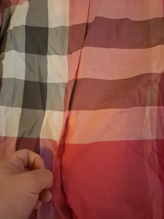 Camisa Burberry Cuadros Rosa Talla XL