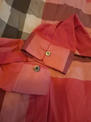 Camisa Burberry Cuadros Rosa Talla XL