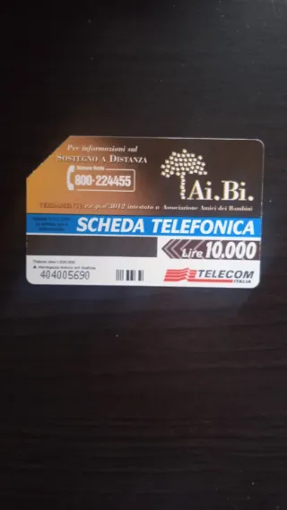 Telecom Italia Carta Telefonica Ai.Bi.