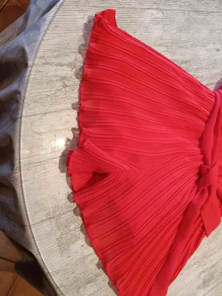 Mono fiesta niña rojo fresa 14 años