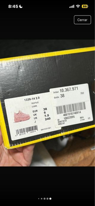 Buffalo London efecto corcho Talla 38