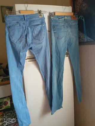 Lote 2 Pantalones Vaqueros Bershka