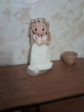 Muñeca crochet comunión