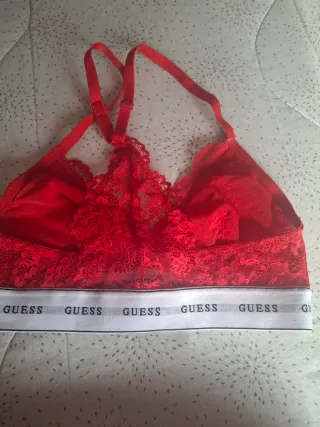 Completo intimo Guess rosso pizzo