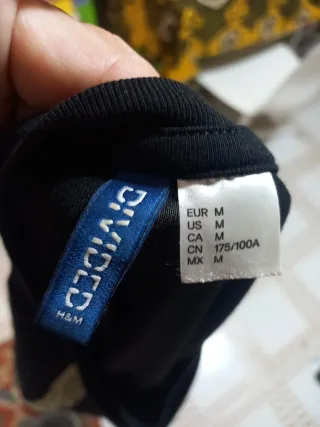 Camiseta Hawaiana Negra Manga Corta Hombre