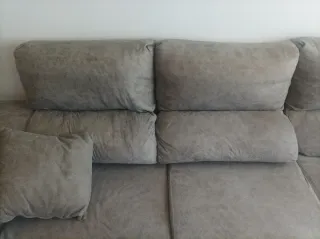 Sofá modular chaiselongue gris 265cm