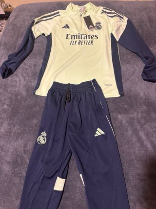 Conjunto Chándal Adidas RM Gris y Amarillo