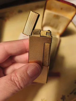 Mechero Dunhill Rollagas Dorado