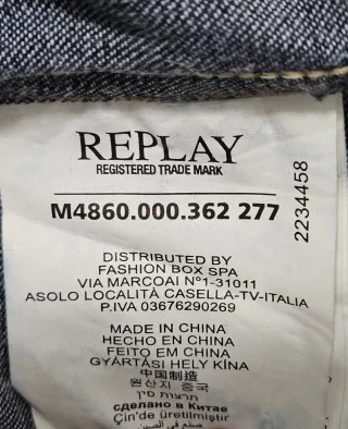 REPLAY Camisa vaquera mujer azul oscuro