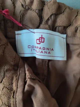 Pantaloni Compagnia Italiana ricamo taglia 38