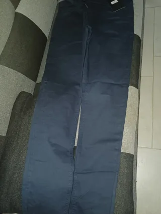 Pantaloni uomo blu nuovi con cartellino