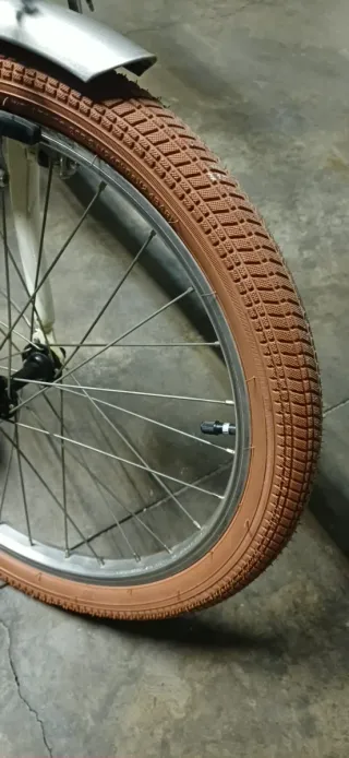 Bicicleta plegable aluminio blanca 20TWENTY