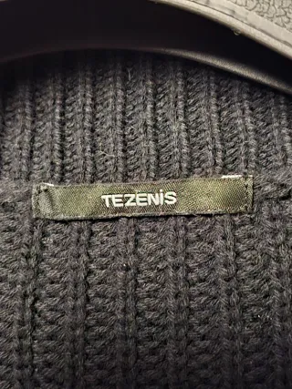 Cardigan Tezenis nero L cotone acrilico