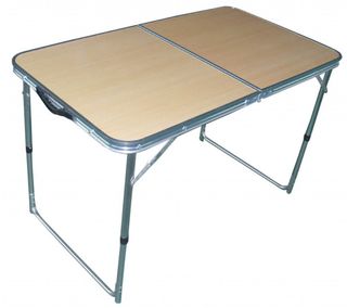 Tavolo da Camping Pieghevole in Alluminio 120x60Cm