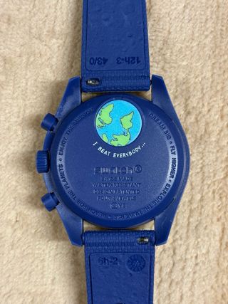 Swatch x Omega Mission T Earthphase Moonshine Gold