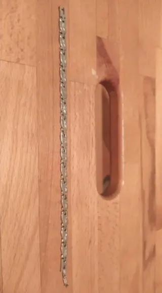 Bracciale a maglie argentato