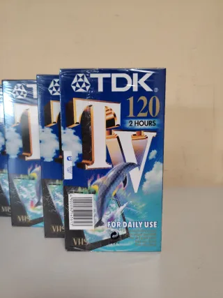 Lot 5 VHS TDK 120 Minuts