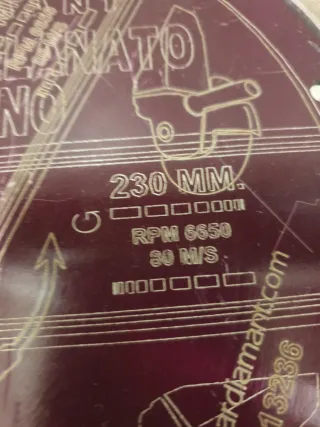 Disco de diamante 230mm porcelanico