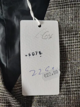 Completo gilet grigio con brillantini oro