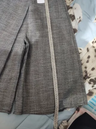 Completo gilet grigio con brillantini oro