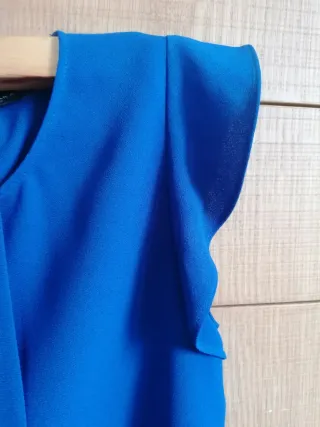 Blusa Zara Azul Klein Talla S