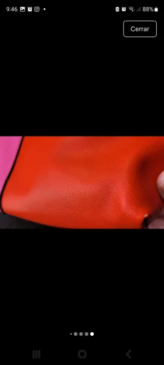 Bolso  bsndolera/ mano Zara TRF rojo y rosa