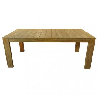 Tavolo da Pranzo Esterno in Legno Teak 200x100 Cm