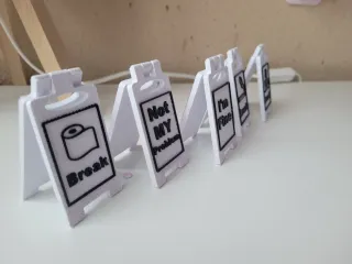 Mini señales de humor para escritorio
