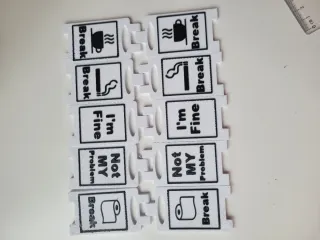 Mini señales de humor para escritorio