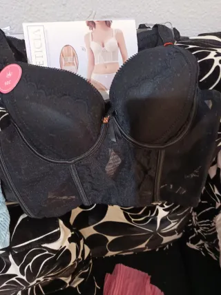 Conjunto sujetador mujer negro