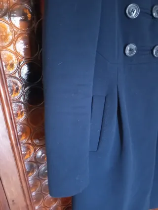 Cappotto lungo Conbipel blu