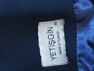 Cappotto lungo Conbipel blu