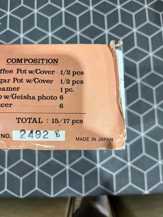 Juego de café de porcelana