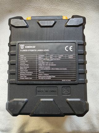 ◆NUEVO◆  Nivel láser de 5 líneas y 6 puntos autoni