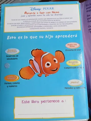 Libro interactivo infantil Buscando a Nemo Disney