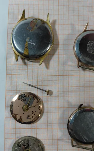 Lote de Cajas y Maquinaria de Relojes