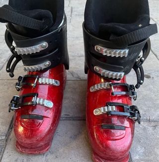 Botas de esquí rojas 24,5 (38)