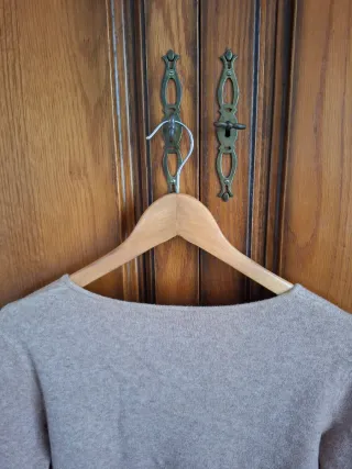 Chaqueta punto beige talla única