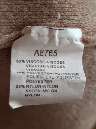 Chaqueta punto beige talla única